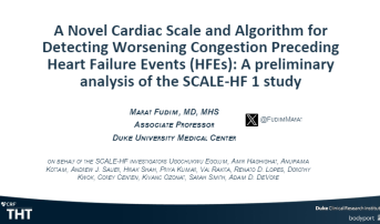 A Novel Cardiac Scale and Algorithm for Detecting Worsening Congestion Preceding Heart Failure Events (HFEs): A Preliminary Analysis of the SCALE-HF 1 Study